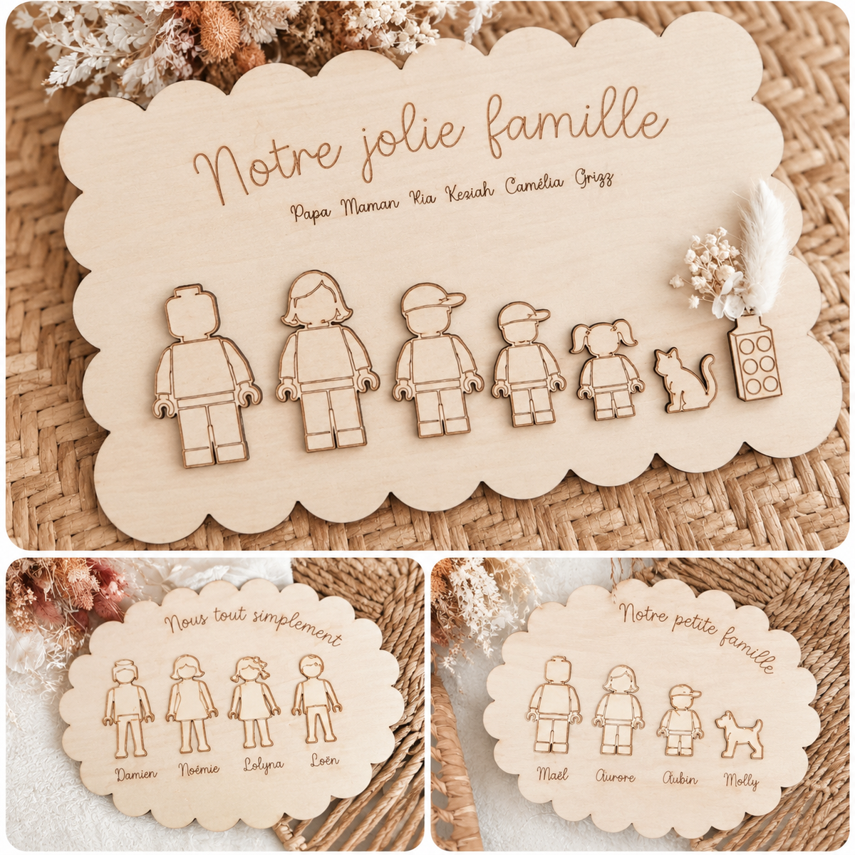 Cadre à personnaliser (version lego, playmobil ou personnages classiques)