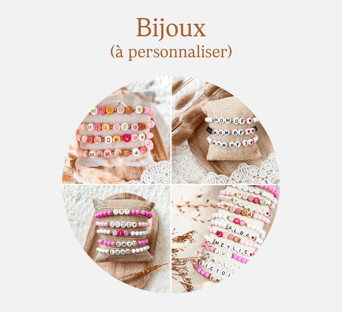 Les bijoux à personnaliser