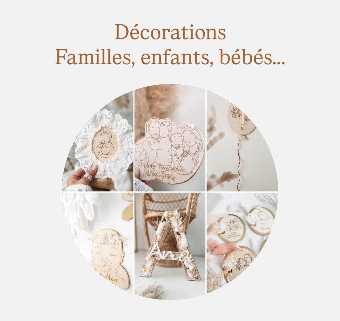 Décorations (familles, enfants, bébés...)