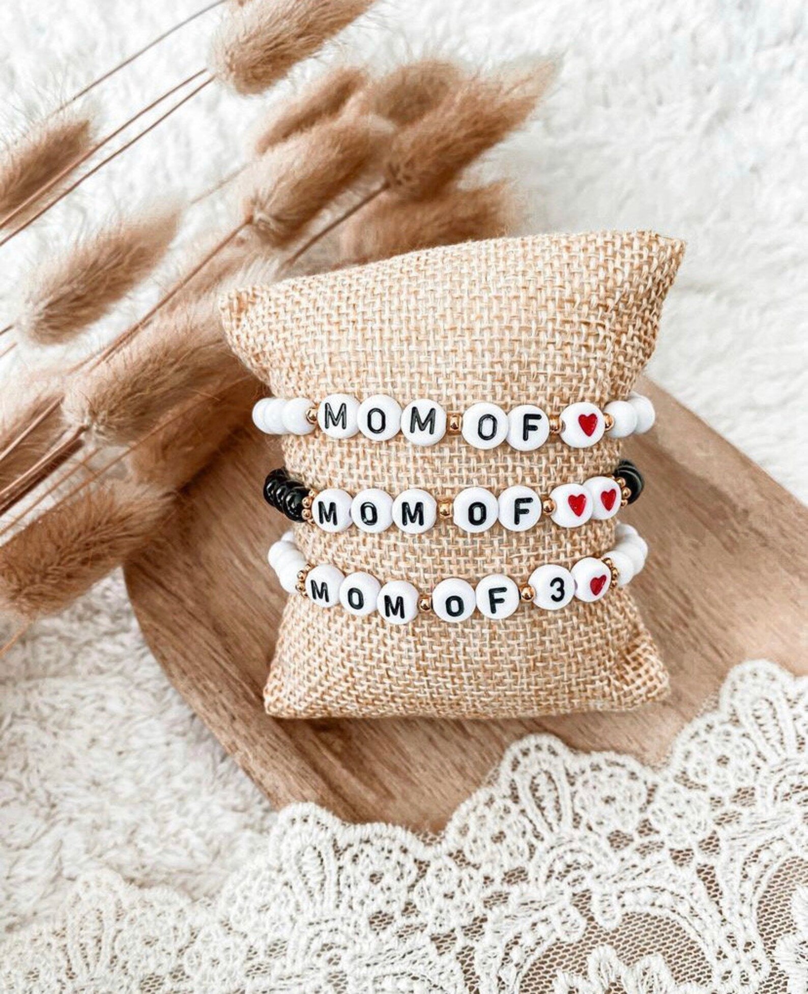 Bracelet MUM OF - NOIR & BLANC