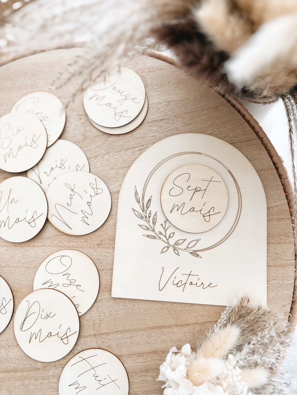 Cartes Étapes Arche Personnalisées en Bois