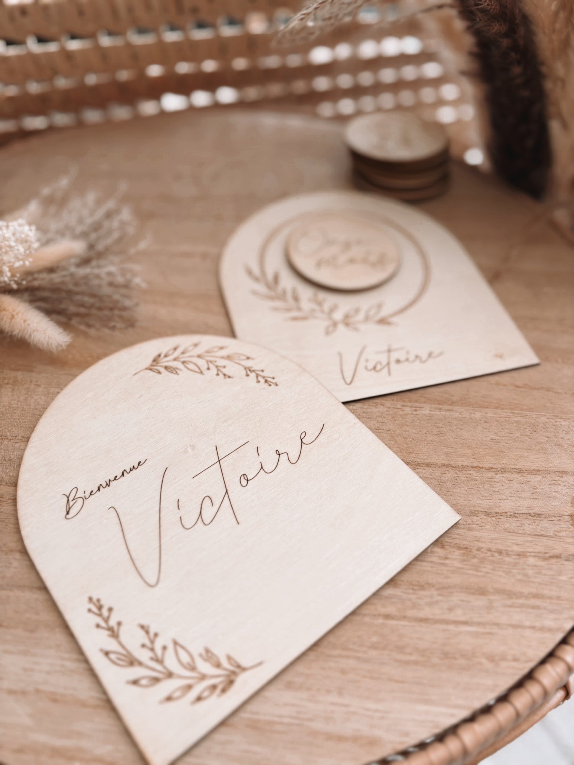 Cartes Étapes Arche Personnalisées en Bois