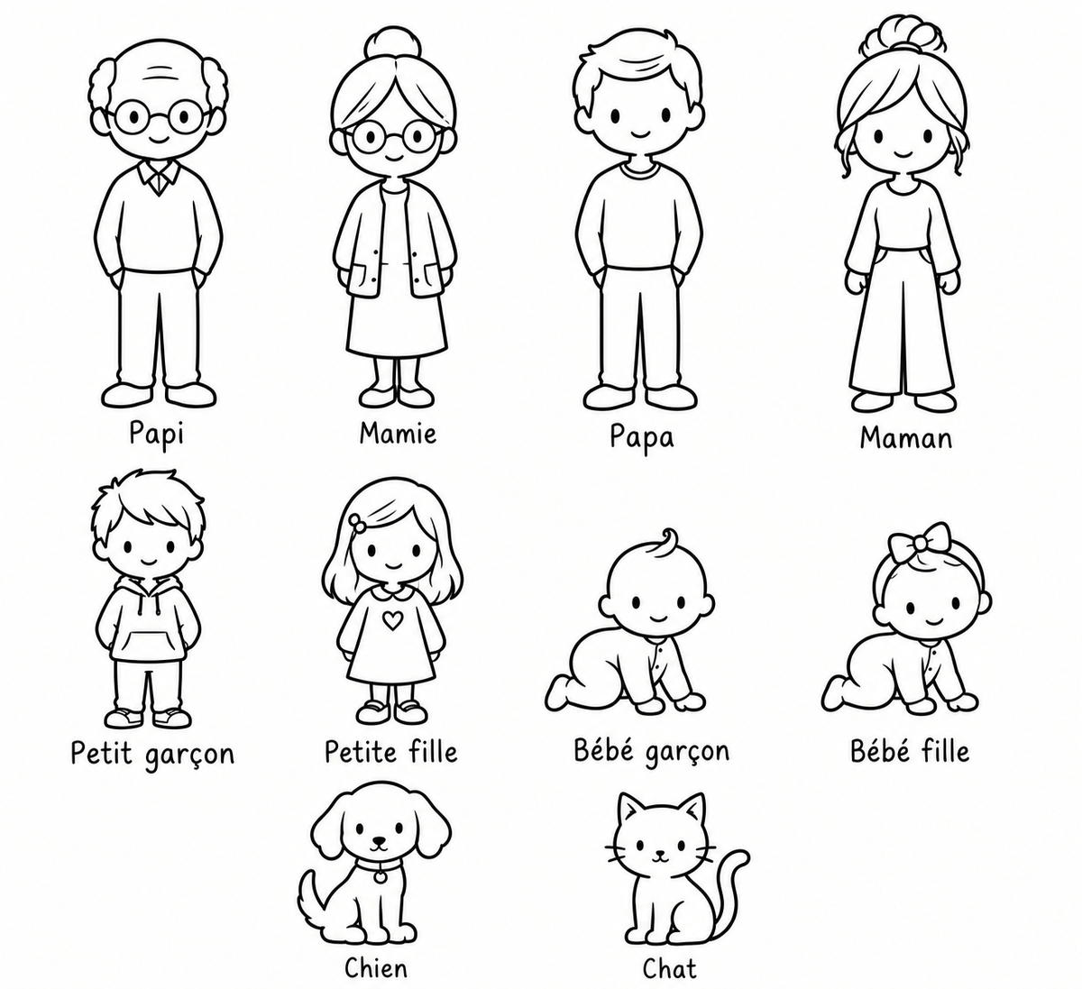 Cadre familial à personnaliser (personnage classique, Lego ou Playmobil)