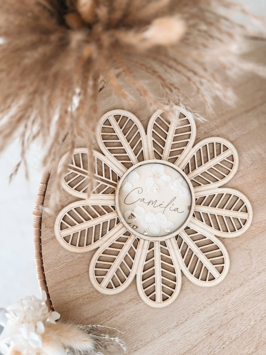 Marguerite effet rotin