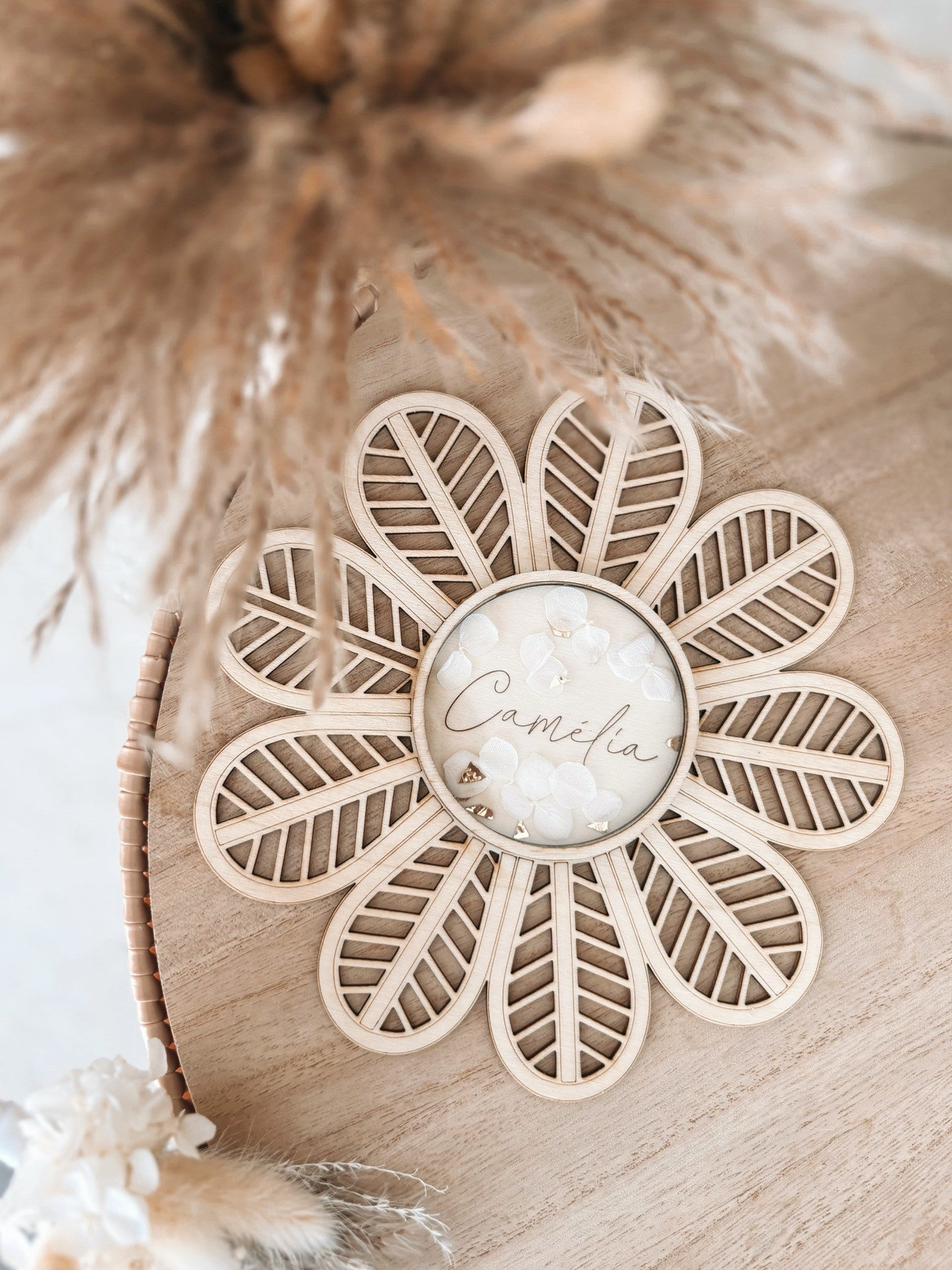 Marguerite effet rotin