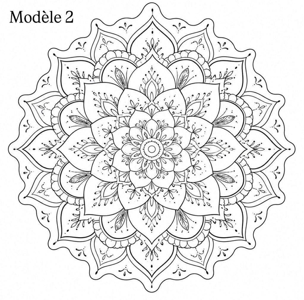 Mandalas personnalisés (2 modèles au choix)