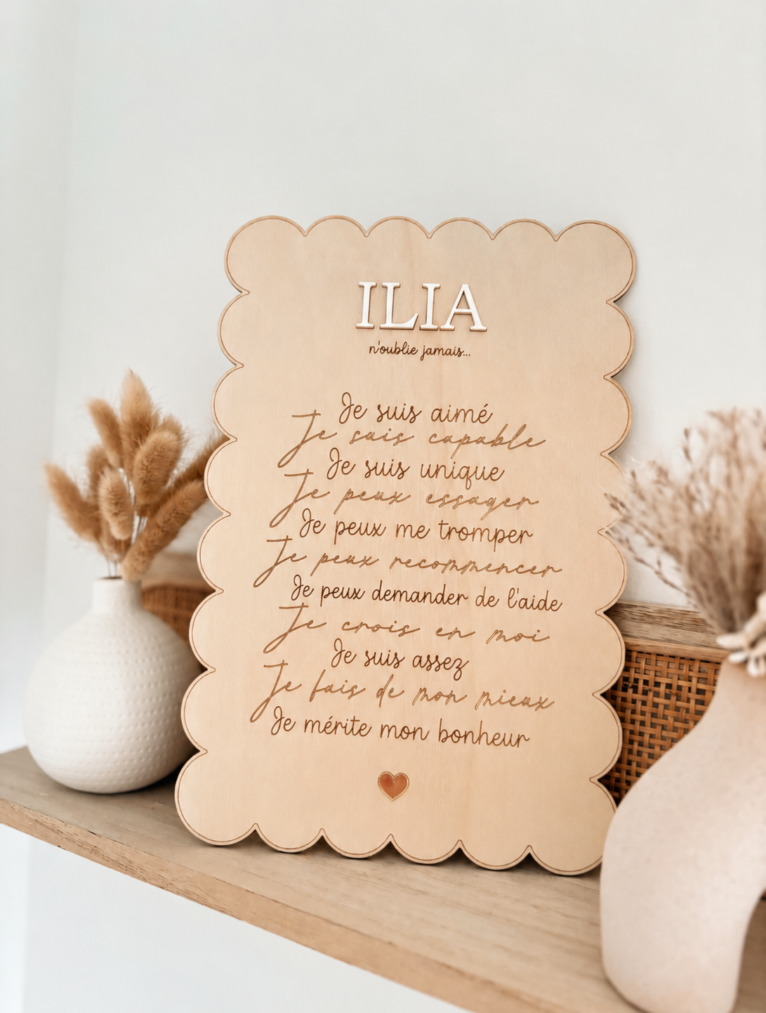 Le tableau de l’amour de soi - Forme biscuit